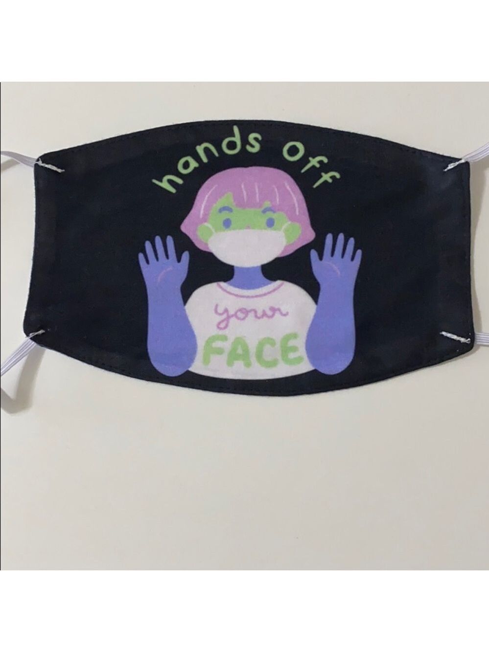 BRAND NEW HANDS OFF YOUR FACE DESIGN FACE MASK‎ - Picture 4 of 16